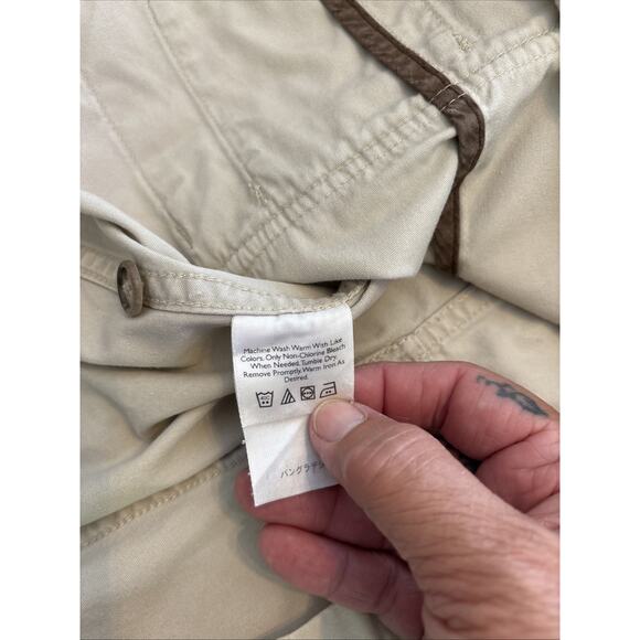 Eddie Bauer Vintage Womens Field Cargo Jacket Khaki Large - Picture 5 of 8